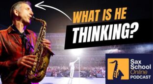 Rockstar saxophone mindset with Snake Davis. Sax School Online podcast. Nigel McGill
