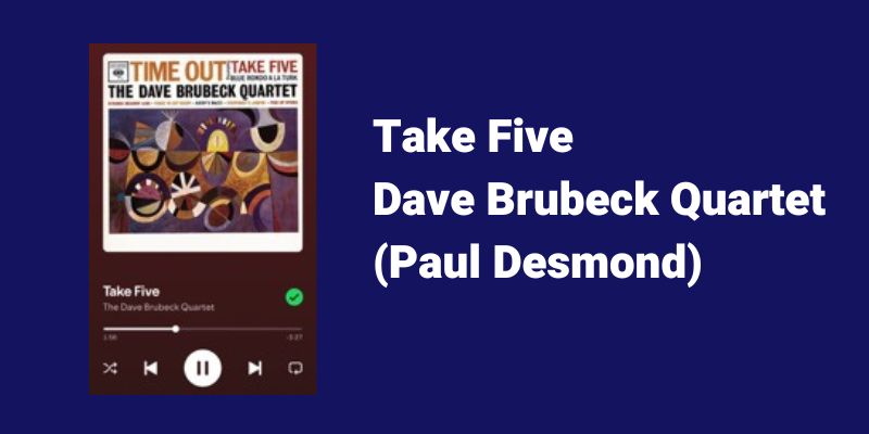 Take Five jazz sax songs. Sax School Online