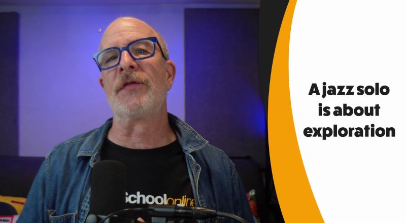 A jazz solo is all about exploration. Sax School Online