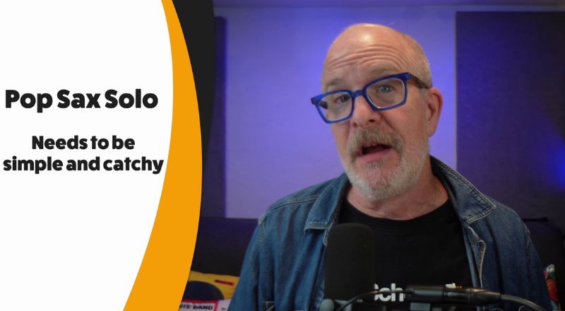 a pop sax solo is simple and catchy. Sax School Online