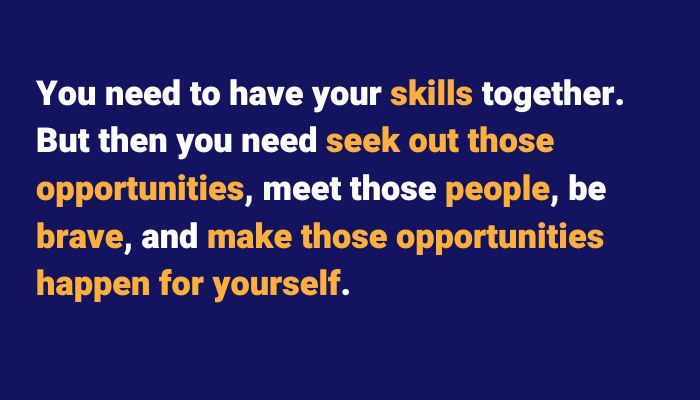You need to have your skills together to take advantage of opportunities when they arise. Sax School Online Nigel McGill