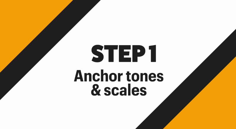 Step 1 Anchor tones and scales. Sax School Online