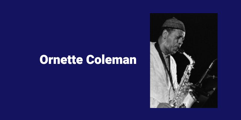 Ornette Coleman jazz saxophonist. Sax School Online