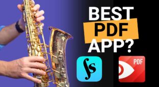 Best PDF app for saxophone players.